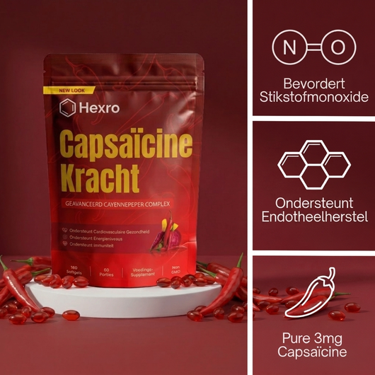 Cayennepeper Capsules met Capsaïcine